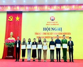 Đảng bộ xã Hương Ngải hoàn thành xuất sắc nhiệm vụ năm 2024