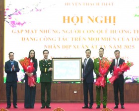 Thạch Thất tổ chức gặp mặt những người con quê hương thành đạt nhân dịp xuân Ất Tỵ 2025
