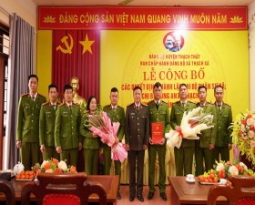 Công bố Quyết định thành lập Chi bộ Quân sự, Công an xã Thạch Xá