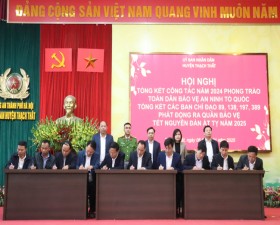 Thạch Thất: Kiên quyết trấn áp tội phạm bảo vệ bình yên dịp Tết nguyên đán Ất Tỵ 2025