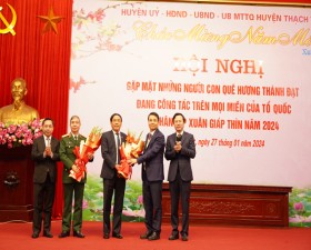 Huyện Thạch Thất gặp mặt những người con quê hương thành đạt đang công tác trên mọi miền Tổ quốc