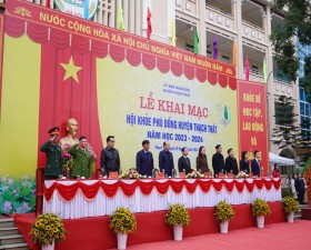 Khai mạc Hội khỏe Phù Đổng huyện Thạch Thất năm học 2023- 2024