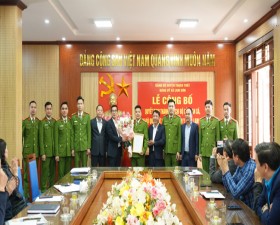  Xã Lam Sơn Công bố thành lập chi bộ Công an, Quân sự và Trạm y tế xã