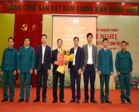 Xã Tân Xã ra mắt Chi bộ Quân sự xã