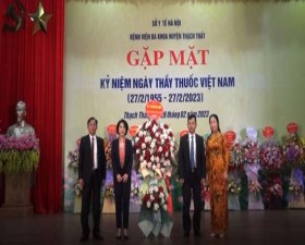 Bệnh viện Đa khoa huyện Thạch Thất gặp mặt kỷ niệm 68 năm Ngày thầy thuốc Việt Nam