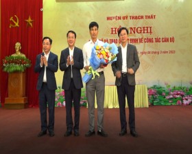 Công bố Quyết định của Ban Thường vụ Huyện uỷ về công tác cán bộ tại xã Tân Xã