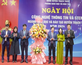 Ngày hội công nghệ thông tin và STEM ngành Giáo dục và Đào tạo huyện Thạch Thất năm 2024