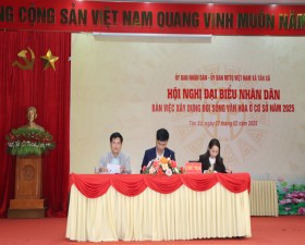 Hội nghị đại biểu nhân dân xã Tân Xã năm 2025 thông qua 13 chỉ tiêu