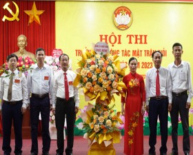 Sôi nổi Hội thi “Trưởng Ban công tác Mặt trận giỏi” các xã: Đồng Trúc, Hạ Bằng, Tân Xã và thị trấn Liên Quan năm 2023