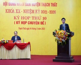 Kỳ họp thứ X, HĐND huyện Thạch Thất khóa XX thành công tốt đẹp