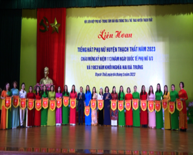 Liên hoan tiếng hát phụ nữ huyện Thạch Thất năm 2023 thành công tốt đẹp