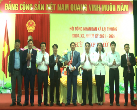 Đồng chí Hoàng Thanh Long được bầu giữ chức vụ Phó Chủ tịch UBND xã Lại Thượng