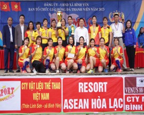 Bế mạc Giải bóng đá thanh niên mở rộng xã Bình Yên năm 2023