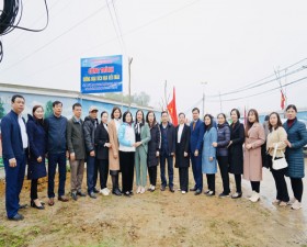  Hội LHPN huyện phát động Tết trồng cây và Cuộc thi Đoạn đường, tuyến phố bích họa/nở hoa năm 2024