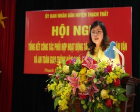 Thạch Thất: tổng kết công tác phối hợp Tác chiến- Trị an- Dân vận và ATGT năm 2022