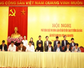 Thạch Thất phát động Cuộc thi chính luận về bảo vệ nền tảng tư tưởng của Đảng năm 2024