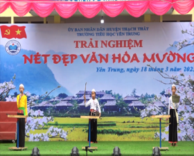 Phòng Giáo dục & Đào tạo huyện tổ chức hoạt động trải nghiệm “Nét đẹp văn hóa Mường”