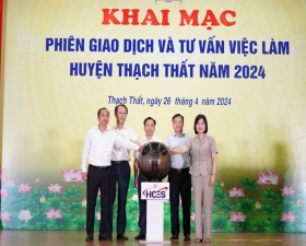 	Phiên giao dịch và tư vấn việc làm huyện Thạch Thất năm 2024