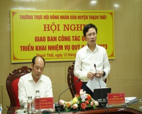 Hội đồng Nhân dân huyện giao ban quý I, năm 2023