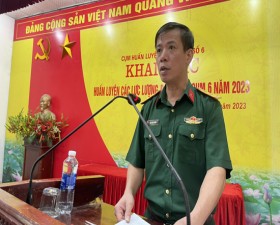 Khai mạc huấn luyện các lực lượng dân quân Cụm 6 năm 2023