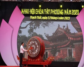 Trang trọng Lễ khai hội chùa Tây Phương huyện Thạch Thất năm 2023