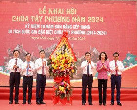 Hàng nghìn người tham dự Lễ khai hội Chùa Tây phương năm 2024