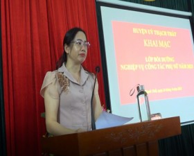 Tập huấn nghiệp vụ công tác hội phụ nữ năm 2023