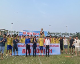 Đội Bóng đá Thanh niên thị trấn Liên Quan xuất sắc giành chức vô địch giải Bóng đá Thanh niên huyện Thạch Thất năm 2023