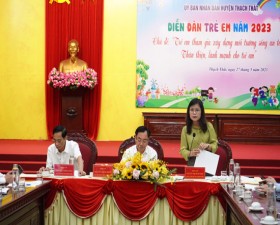 Thạch Thất tổ chức Diễn đàn trẻ em năm 2023