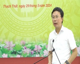 Huyện ủy Thạch Thất tổ chức sơ kết 1 năm thực hiện Đề án 20/2022, Quy định 09/2022, Kế hoạch 121/2022 của Thành ủy Hà Nội