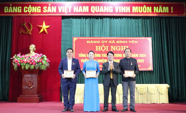 Đảng ủy xã Bình Yên tổng kết công tác xây dựng Đảng năm 2024