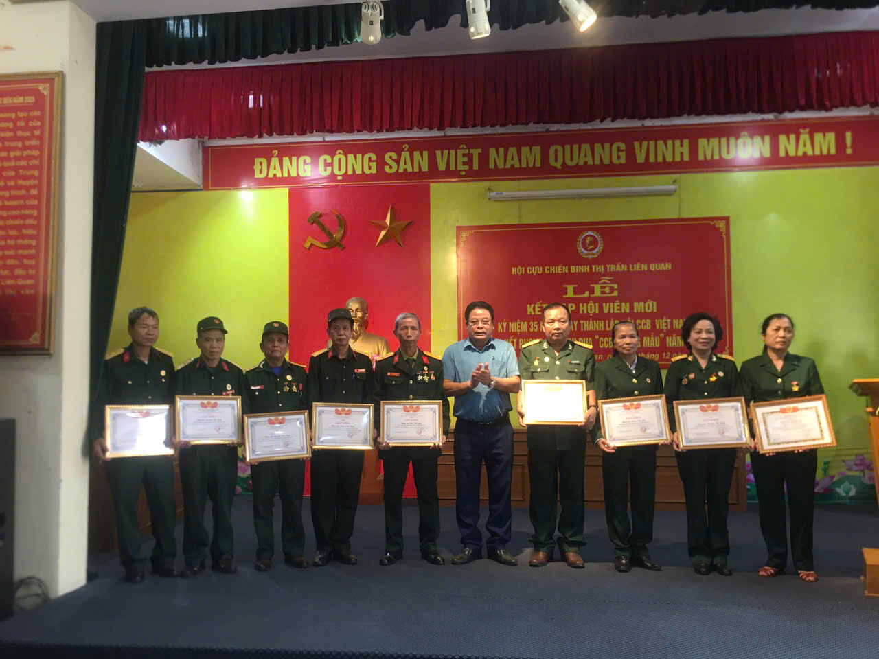 Hội cựu chiến binh Thị trấn Liên Quan kỷ niệm 35 năm ngày thành lập Hội Cựu chiến binh Việt Nam, tổng kết phong trào thi đua Cựu chiến binh gương mẫu năm 2024