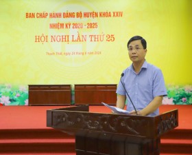 Hội nghị lần thứ 25, Ban chấp hành Đảng bộ huyện Thạch Thất khóa XXIV, nhiệm kỳ 2020-2025
