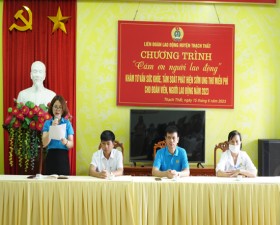 Liên đoàn Lao động huyện tổ chức chương trình “Cảm ơn người lao động”