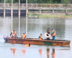 Thạch Thất: Tập huấn lực lượng xung kích phòng, chống thiên tai