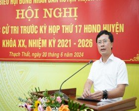 Đại biểu HĐND huyện Thạch Thất tiếp xúc cử tri trước Kỳ họp thường lệ giữa năm 2024