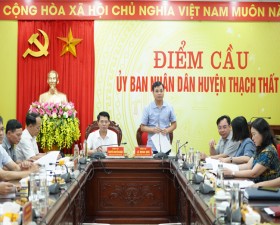 Đoàn công tác Thành phố kiểm tra công tác chuẩn bị tổ chức Đại hội đại biểu các Dân tộc thiểu số huyện Thạch Thất