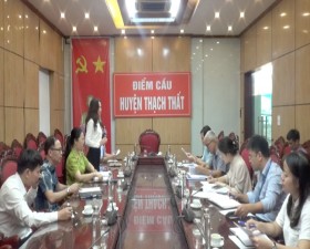 Đoàn kiểm tra Sở Y tế Hà Nội kiểm tra công tác phòng chống dịch tại huyện Thạch Thất