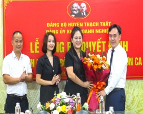 Lễ công bố Quyết định thành lập chi bộ trường Mầm non Sơn Ca