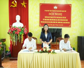 UB MTTQ Việt Nam huyện triển khai kế hoạch tiếp tục thực hiện các tiêu chí xây dựng NTM nâng cao, NTM kiểu mẫu trên địa bàn các xã