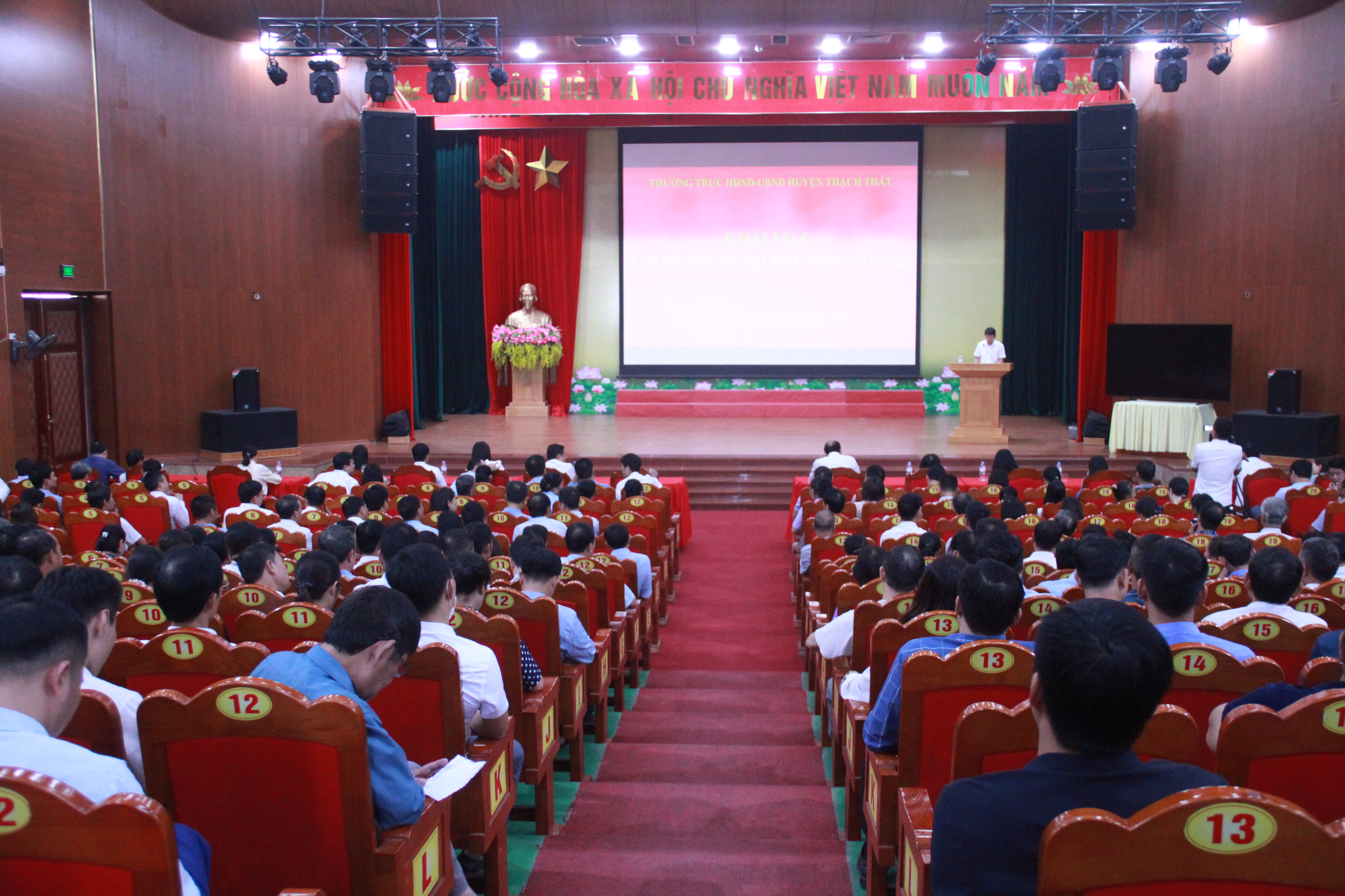 Thạch Thất- 562 đại biểu HĐND cấp huyện, đại biểu HĐND xã, thị trấn nhiệm kỳ 2021-2026 được bồi dưỡng nghiệp vụ