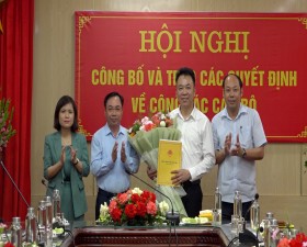 Đồng chí Trần Đức Thanh được bổ nhiệm giữ chức vụ Trưởng Phòng Kinh tế huyện Thạch Thất