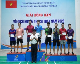 Giải Bóng bàn vô địch huyện Thạch Thất năm 2023 thành công tốt đẹp