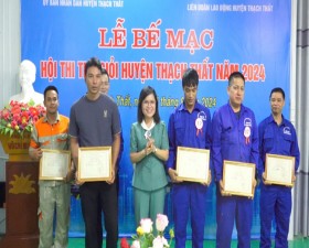 Sôi nổi Hội thi Thợ giỏi huyện Thạch Thất năm 2024