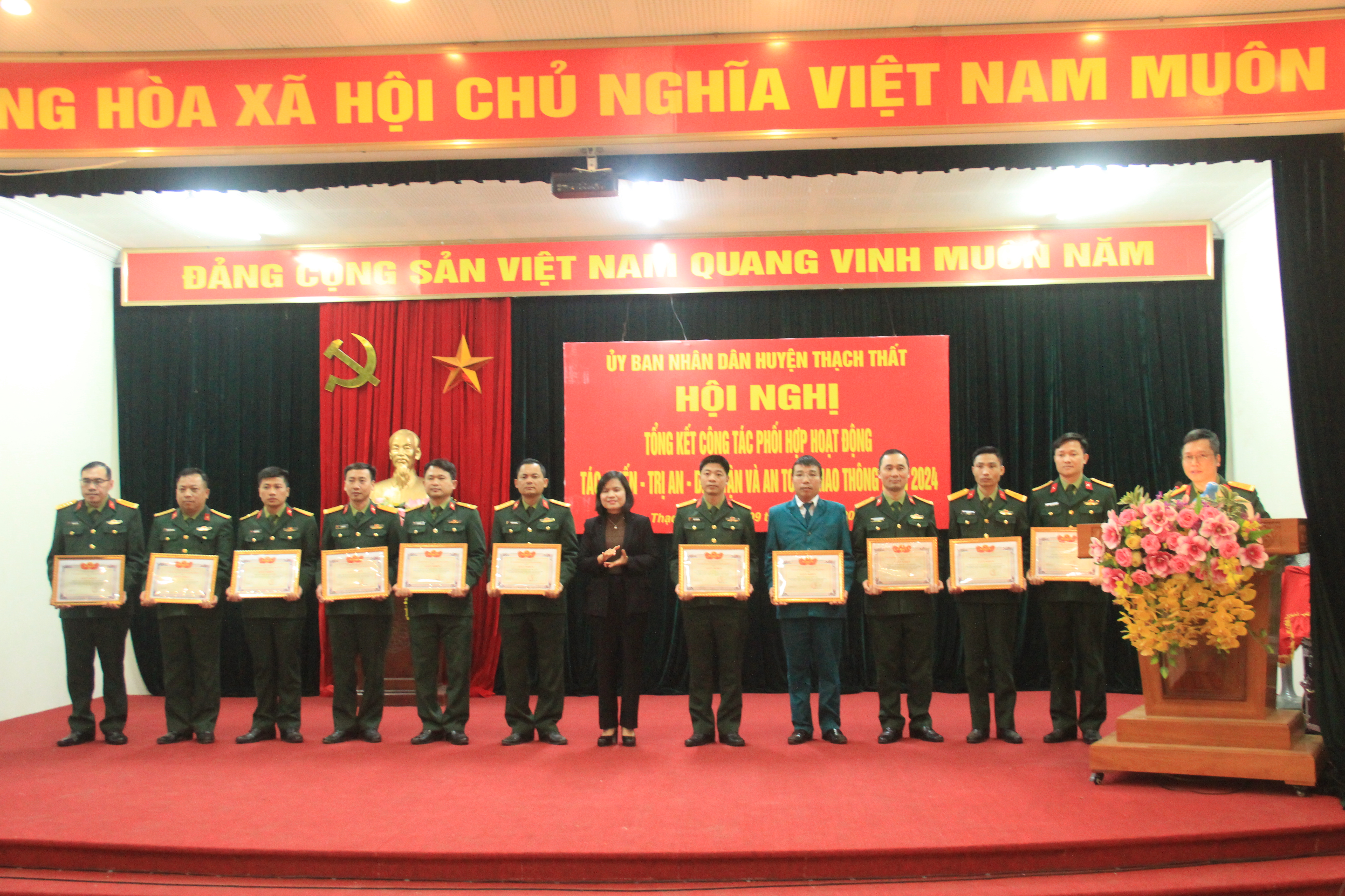 Hội nghị tổng kết công tác phối hợp tác chiến - trị an - dân vận và ATGT năm 2024