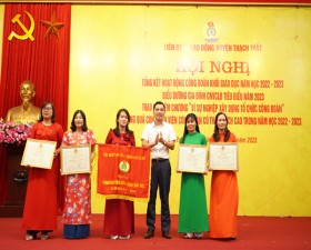 Liên đoàn Lao động huyện tổng kết hoạt động Công đoàn khối giáo dục
