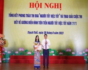 TỔNG KẾT PHONG TRÀO THI ĐUA “NGƯỜI TỐT, VIỆC TỐT” NĂM 2023