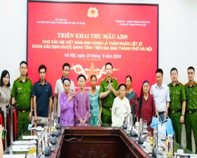 Thu nhận mẫu ADN cho Mẹ VNAH và thân nhân liệt sĩ chưa xác định danh tính