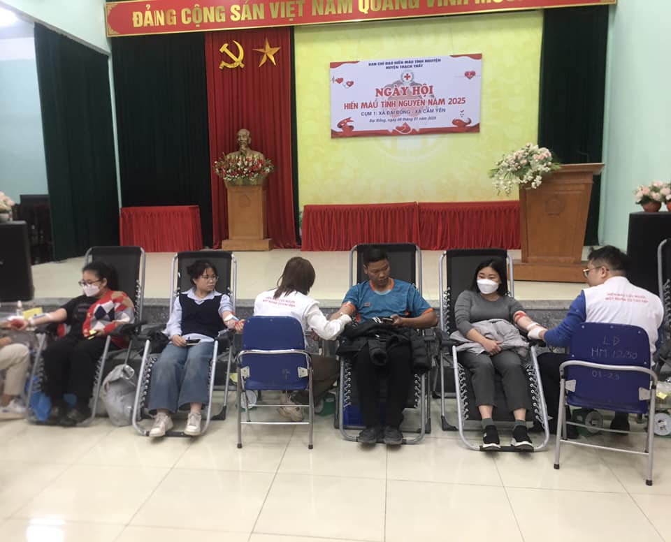 Ngày hội hiến máu tình nguyện Cụm 1 xã Đại Đồng, Cẩm Yên