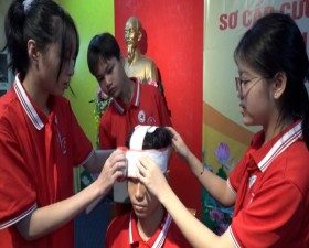 Hội thi sơ cấp cứu chữ thập đỏ trường học huyện Thạch Thất năm 2023